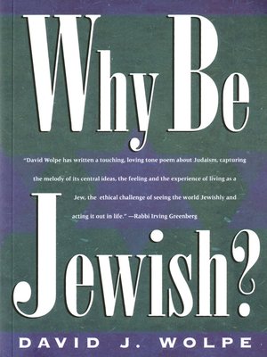 cover image of Why Be Jewish?